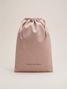 Stuart Weitzman Shoe Dust Bag Pink Drawstring Storage Bag